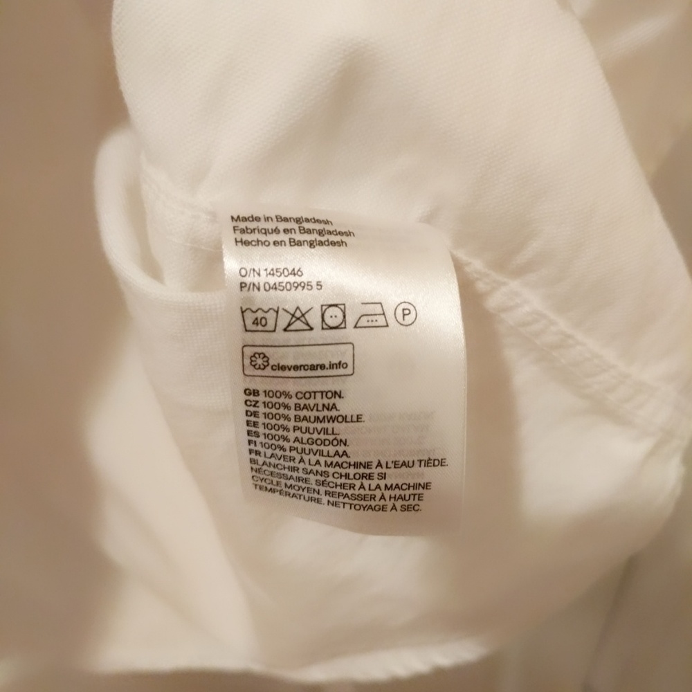 H&M Button Down Shirt - Regular Fit - White - XL - Picture 3 of 5